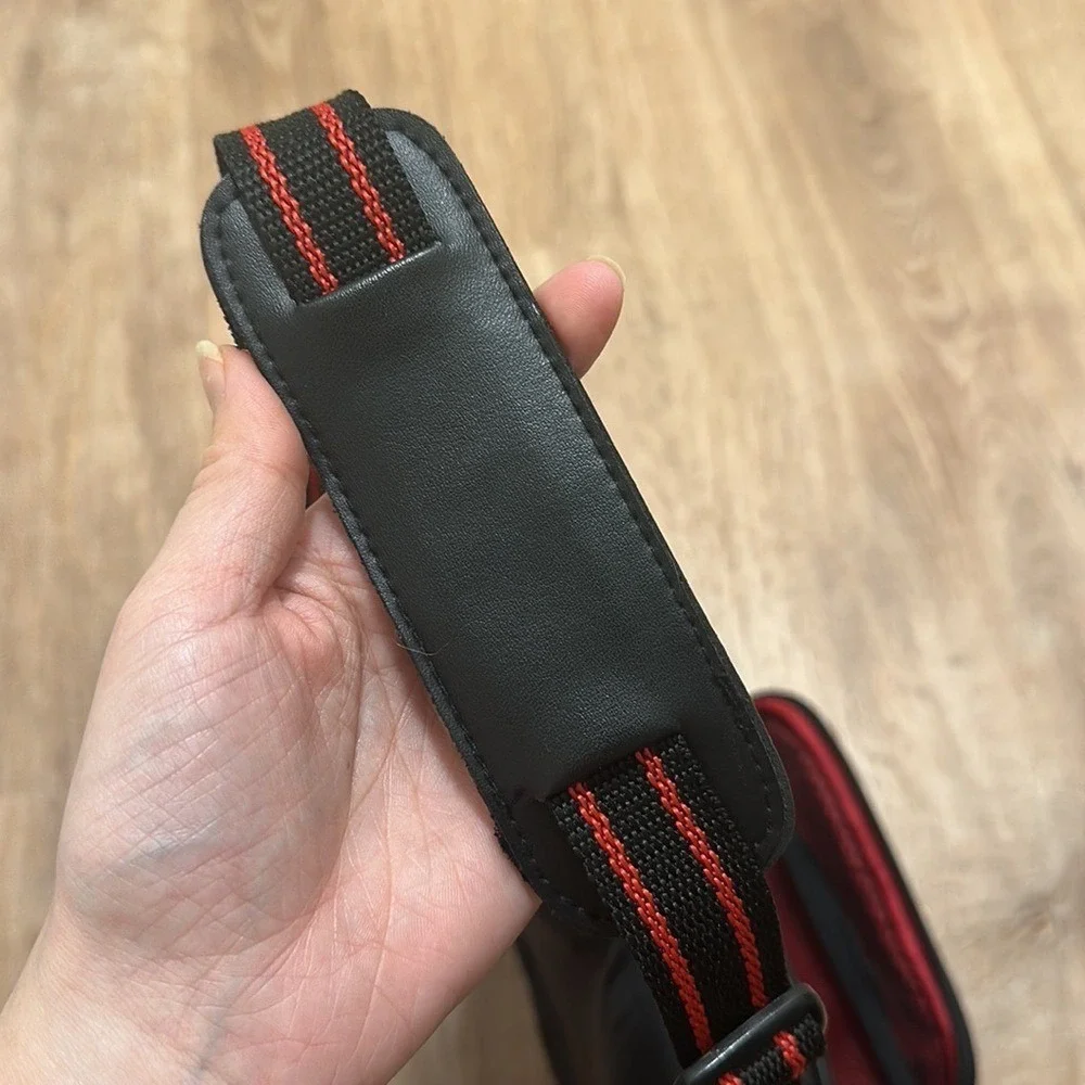 RYKA | Vintage Black Red Adjustable Padded‎ Film Video Photo Camera Bag, AF-170